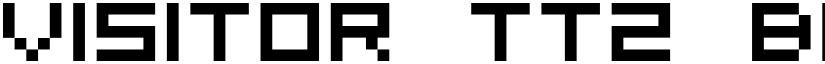 Visitor TT2 BRK Regular font