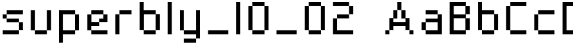 superbly_10_02 font