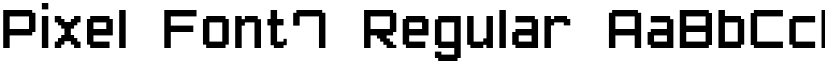 Pixel Font7 Regular font