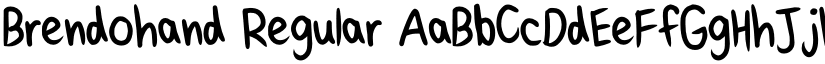 Brendohand Regular font