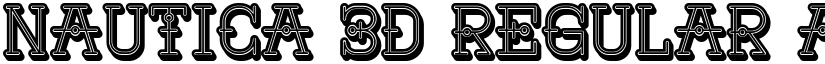 Nautica 3D Regular font