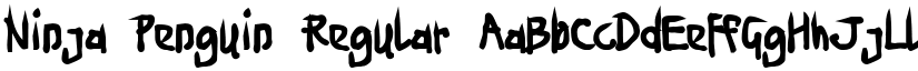 Ninja Penguin Regular font