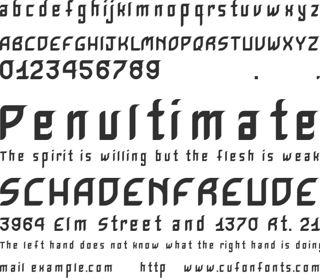 Krugovis font preview