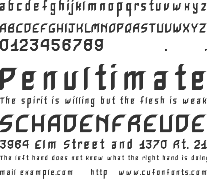 Krugovis font preview