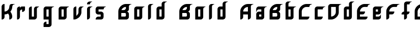 Krugovis-Bold Bold font