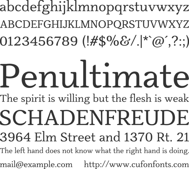 Slippery Trial font preview