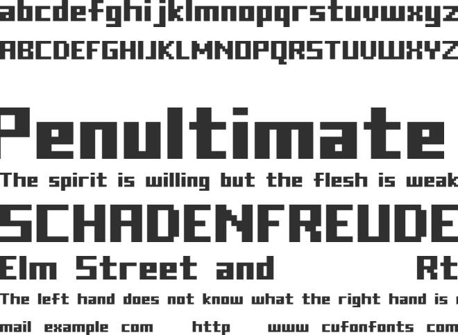 FFF Freedom font preview
