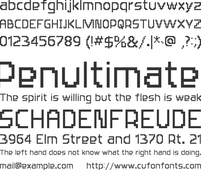 HABESHAPIXELS- font preview