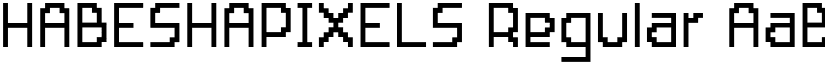 HABESHAPIXELS Regular font