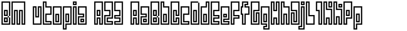 BM utopia A23 font