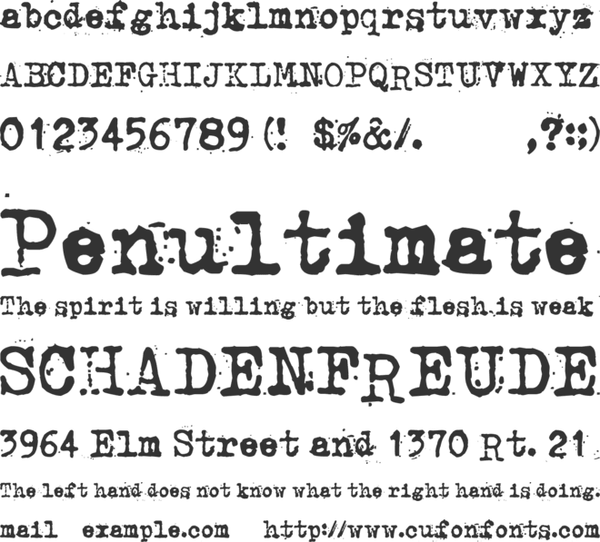 Kosminen taustasateily font preview