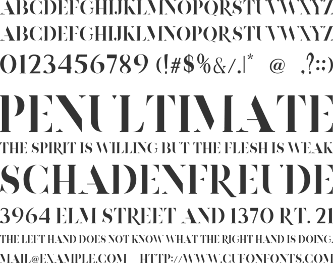 Devitos font preview