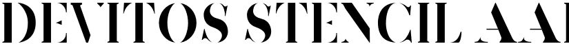 Devitos Stencil font