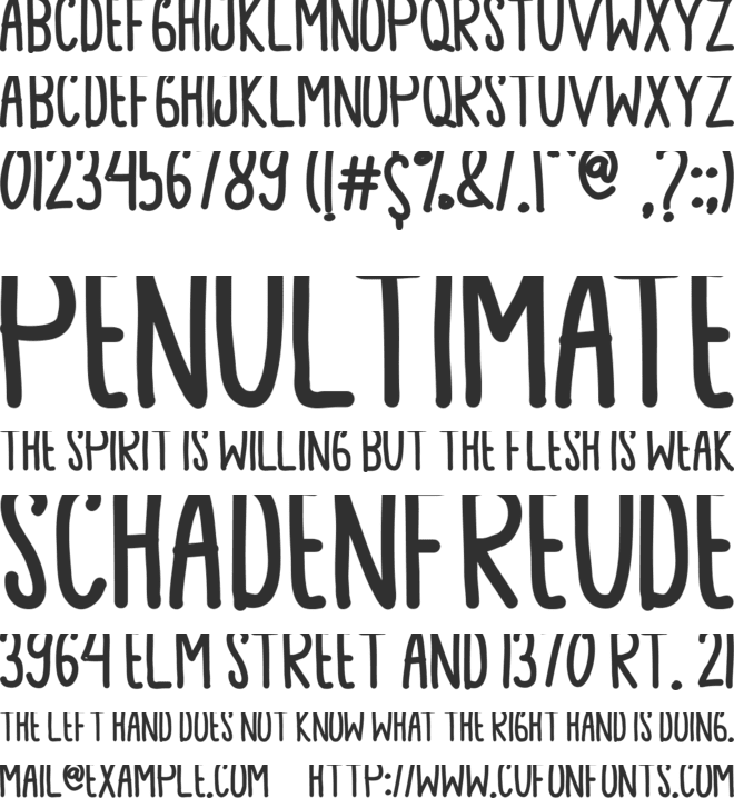 Keep Immunity font preview