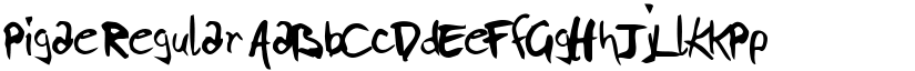 Pigae Regular font