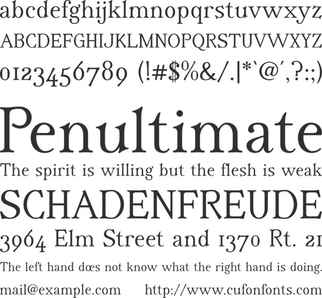 Irianis ADF Std font preview