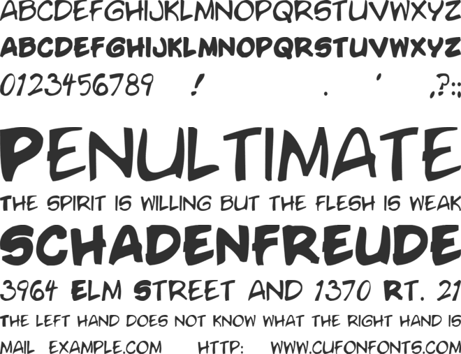 Voodoo Doll font preview