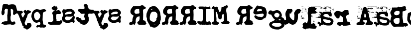 Typistys RORRIM Regular font
