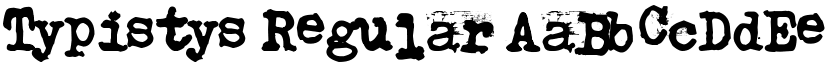 Typistys Regular font