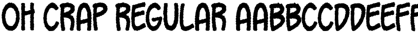 Oh Crap Regular font