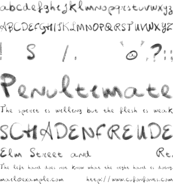 Vtks Vinte e Cinco font preview