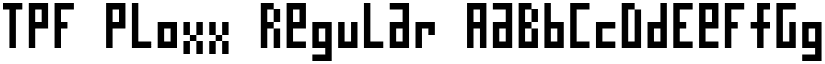 TPF Ploxx Regular font