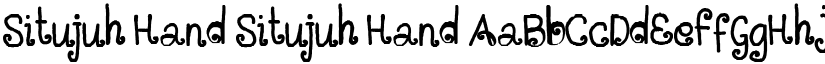 Situjuh Hand font download