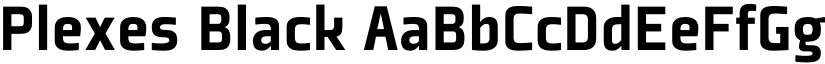 Plexes Black font