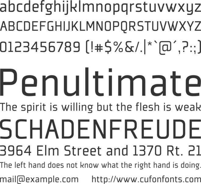 Plexes font preview