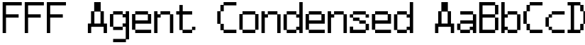 FFF Agent condensed font download
