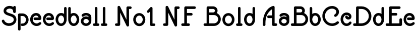 Speedball No1 NF Bold font