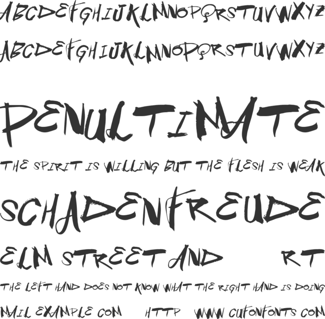 Vtks BlowUp font preview