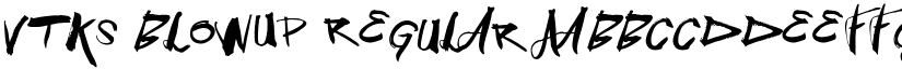 Vtks BlowUp Regular font