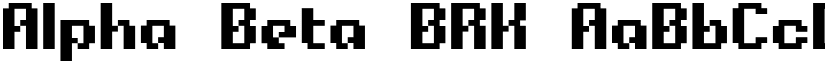 Alpha Beta BRK font