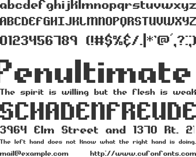 Alpha Beta font preview