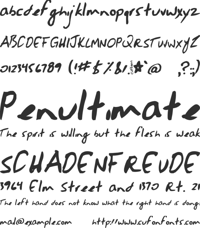 Jessescript font preview