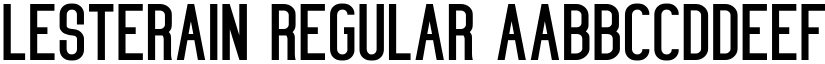Lesterain Regular font