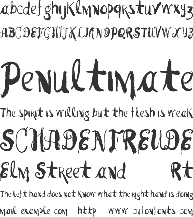Vtks Pedra Bruta font preview