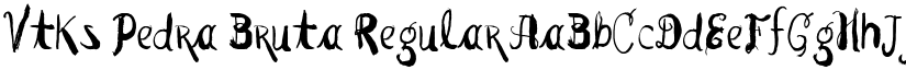Vtks Pedra Bruta Regular font