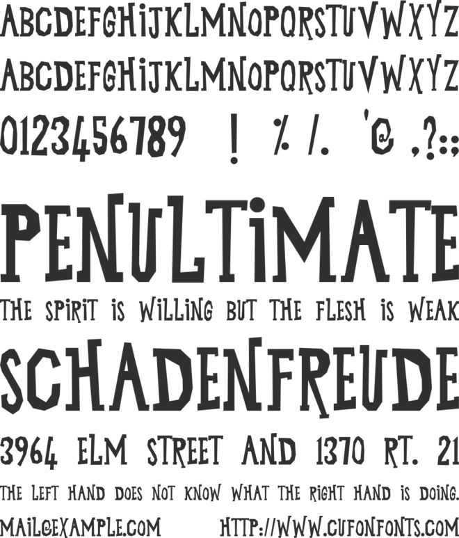 Unggas Malam font preview