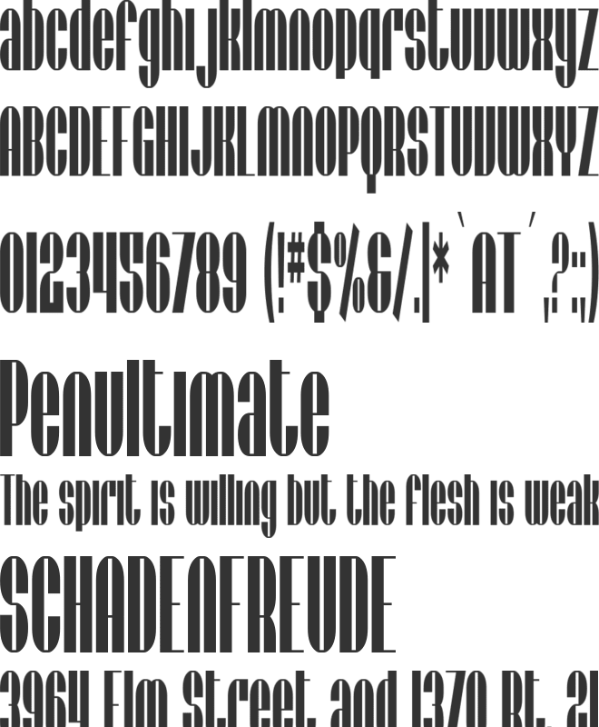 SF Baroquesque font preview