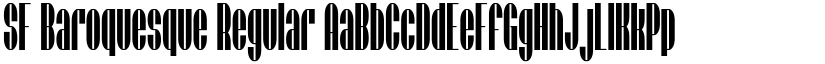 SF Baroquesque Regular font