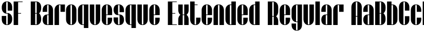SF Baroquesque Extended Regular font