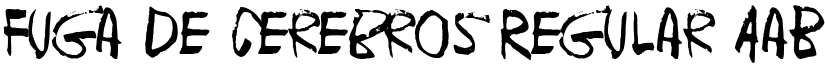 Fuga de cerebros Regular font