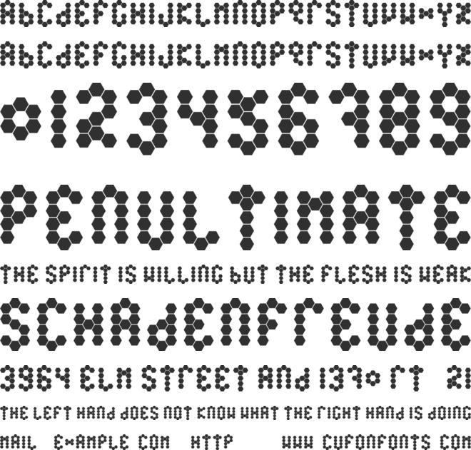 Beetype font preview