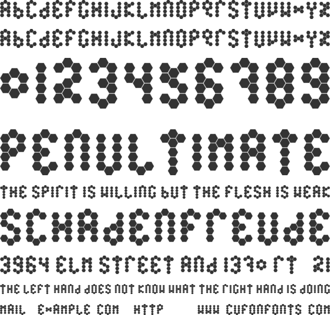 Beetype font preview