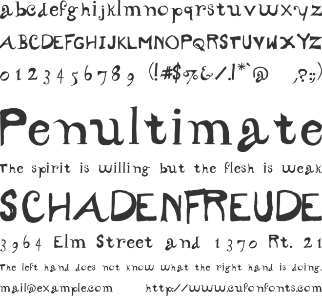 CarrickDancing font preview