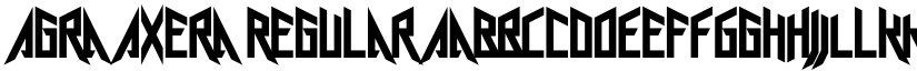 Agra Axera Regular font