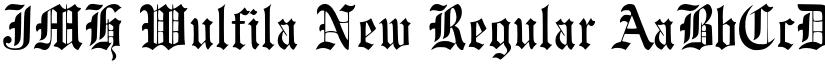 JMH Wulfila New Regular font