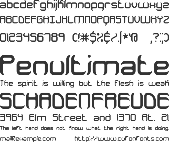 Jeopardize BRK font preview